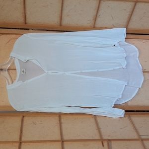 O'Neill white button down blouse size XS